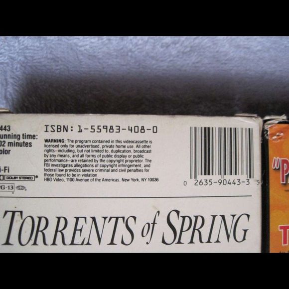 Mystic Pizza Mansfield Park Louisiana Sky Torrents of Spring VHS Cassette Tapes - Picture 3 of 10